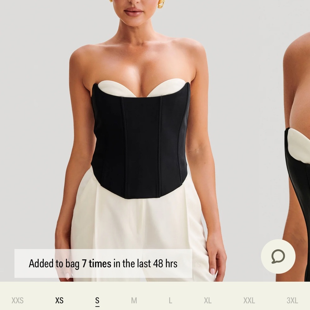 Elegant Black Corset Top